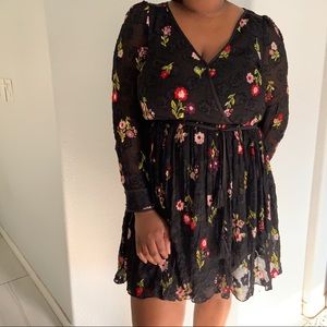 Kate Spade In Bloom Chiffon Mini Dress